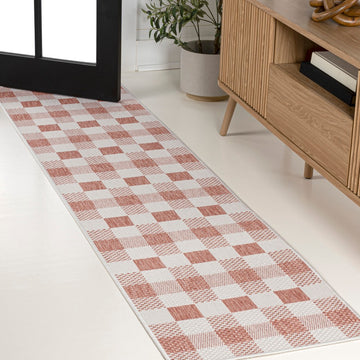 Darcy Traditional Geometric Bold Gingham Area Rug